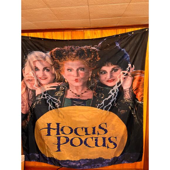 Disney Halloween Hocus Pocus Witches Halloween Shower Curtain 72"x70" - Picture 1 of 7